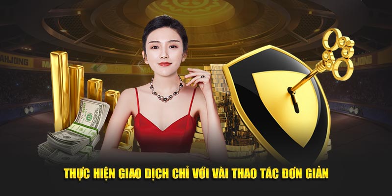 Thực hiện giao dịch trực tuyến chỉ với vài thao tác đơn giản